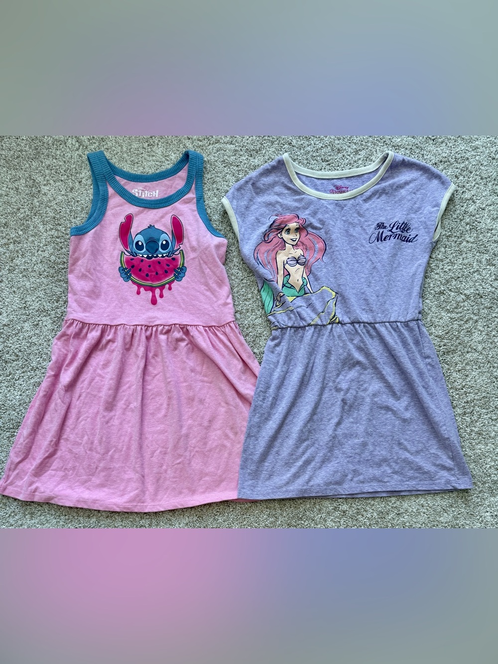 Size 6 / 6x girls Disney dresses.  Lightweight & ideal for summer.